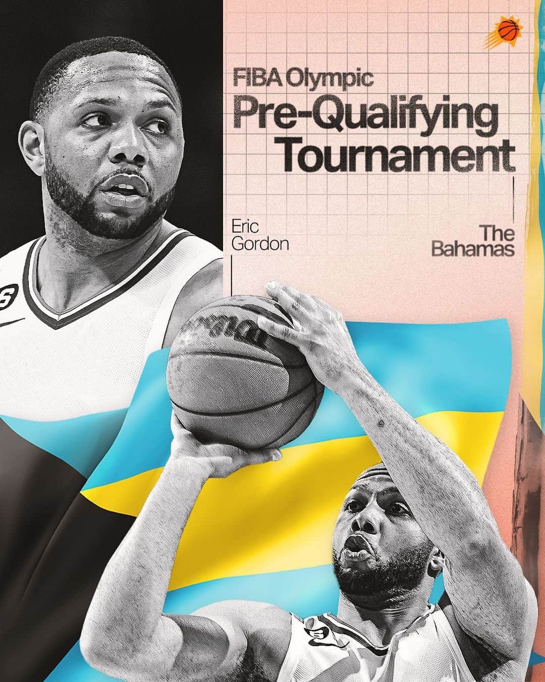フェニックス・サンズさんのインスタグラム写真 - (フェニックス・サンズInstagram)「EG is teaming up with DA & The Bahamas in the FIBA Olympic Pre-Qualifying Tournament of the Americas! 🇧🇸」8月9日 1時16分 - suns