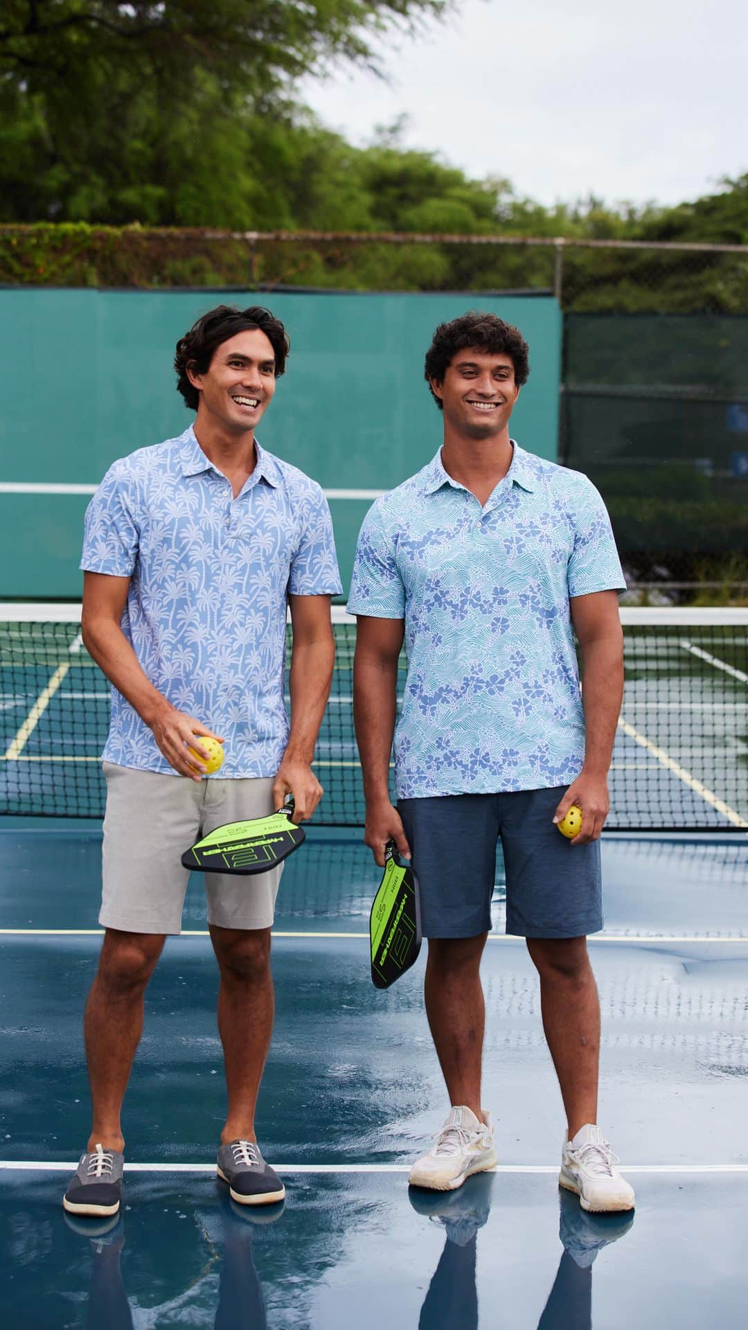 レインスプーナーのインスタグラム：「Celebrating #nationalpickleballday on the courts.」