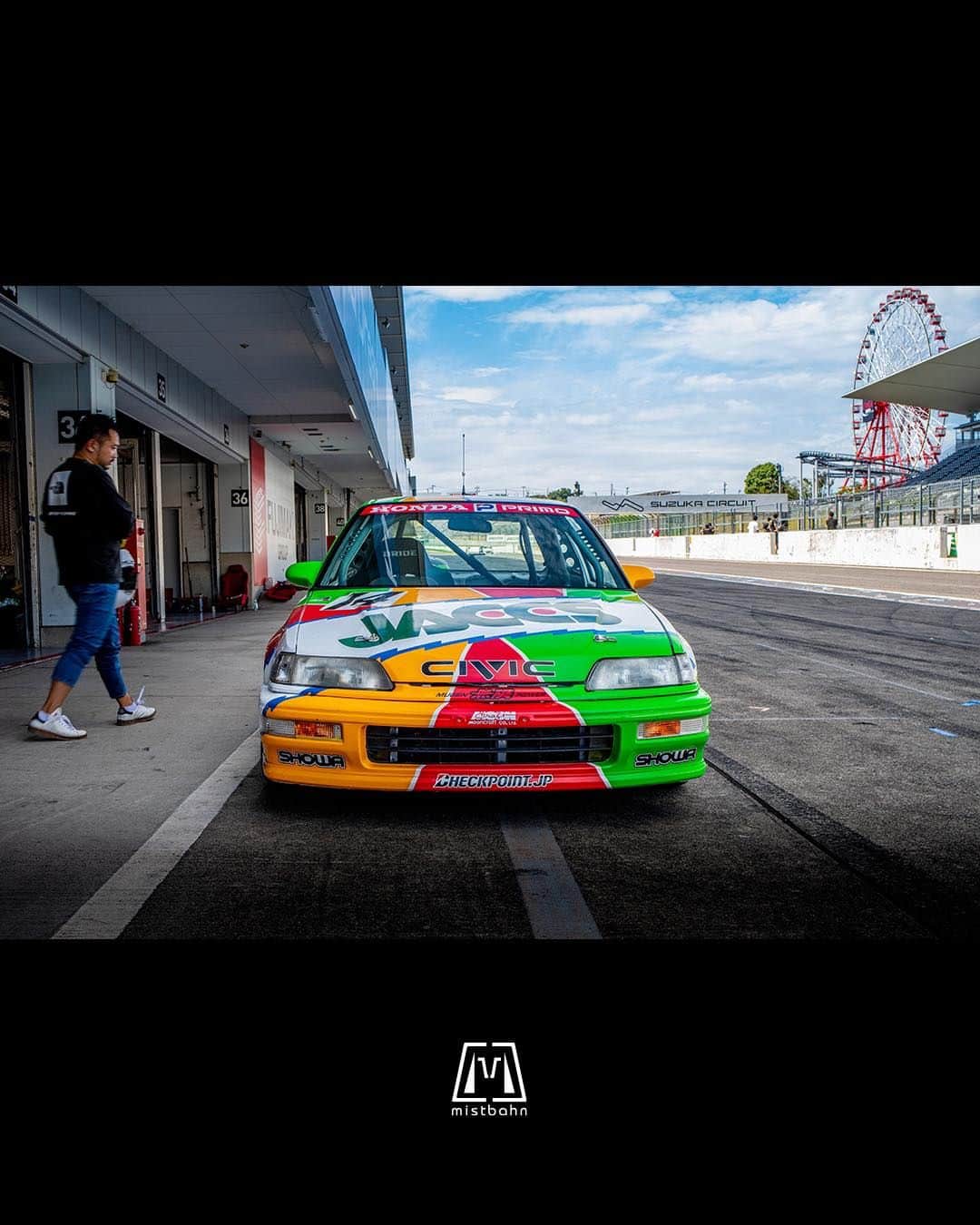 mistbahnさんのインスタグラム写真 - (mistbahnInstagram)「_ WHARP RACING 瞬間移動 Honda ...