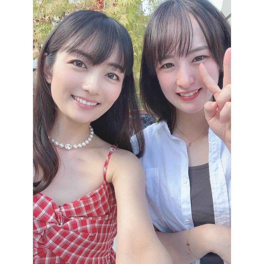 森田涼花のインスタグラム：「HAPPY NANAKOCHAN DAY 🎂  まっすぐに頑張っている菜七子ちゃんから いつもパワーをもらっています🌼 これからも全力応援🧡🏇🧡」