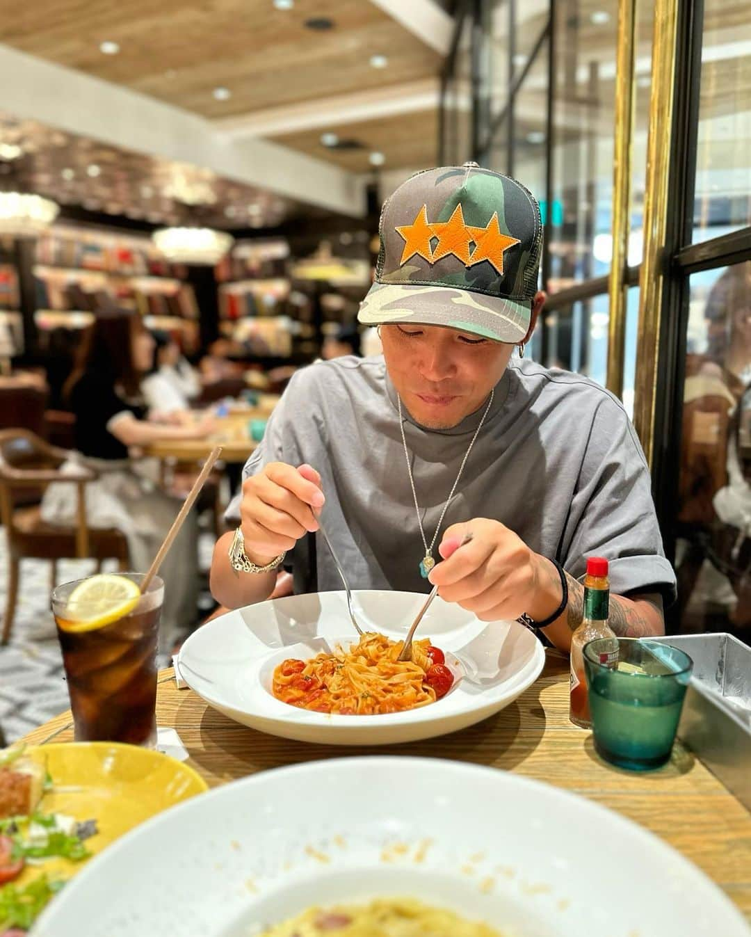 大志（DOWBL）さんのインスタグラム写真 - (大志（DOWBL）Instagram)「いけないもの食べちまった🍝  #デブ活」8月9日 18時15分 - taishi.s.n