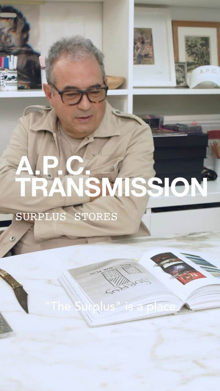 アーペーセーのインスタグラム：「@jeantouitou breaks down A.P.C. SURPLUS for #APCTransmission  Continuing the surplus tradition of military garments, A.P.C. opened its first surplus shop in Paris in 2008. Countering the hectic pace of fashion, the SURPLUS concept aligns with our commitment to creating durable collections that stand the test of time.  A.P.C. Surplus stores offer products from previous collections at up to 50% off their original price.  A.P.C. Surplus stores:  Paris: 20 rue André Del Sarte, 75018 Paris Rive Gauche: 40 rue Jacob, 75006 London: 17 Redchurch St, E2 7DJ New York: 405 Broome St, NY 10013 Los Angeles: 125 West 9th Street, CA 90015 Chiba: 3-1-1 Kaneda-Higashi, Kisarazu-shi Also available online in Europe.  #APCParis」