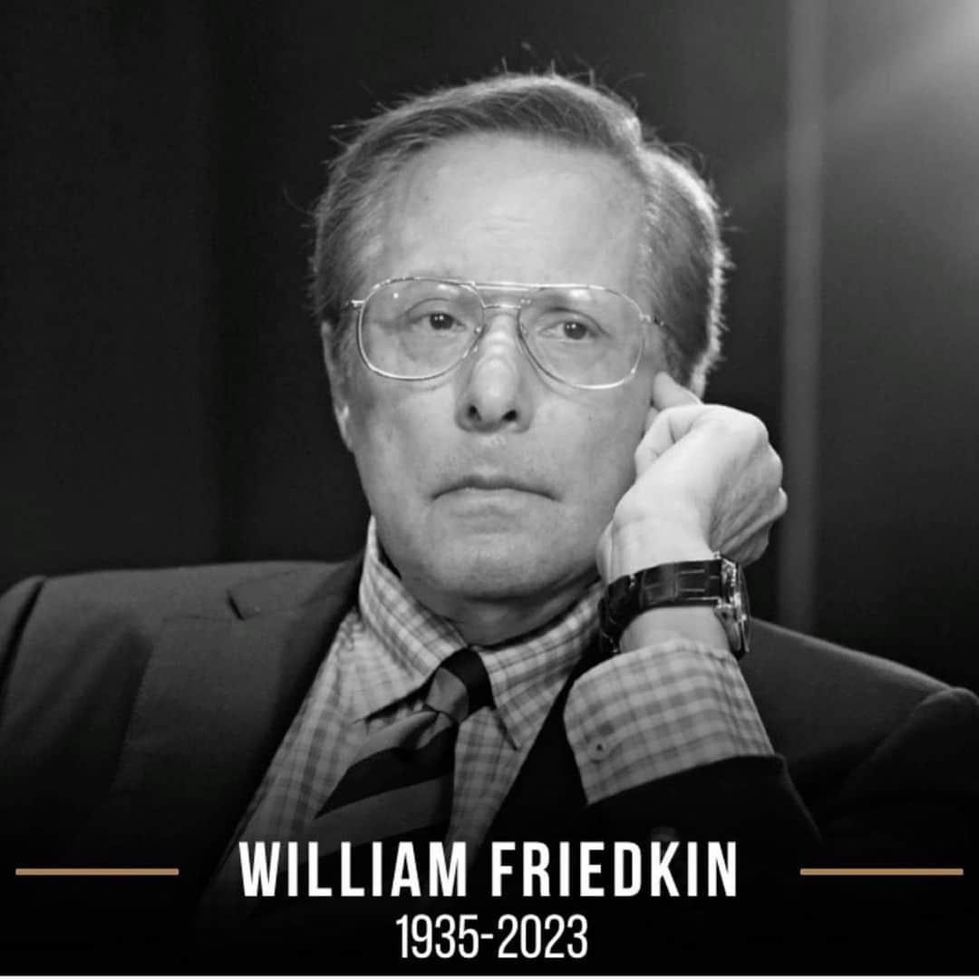 マーク・ハミルのインスタグラム：「A master of cinema is gone. His legacy will last for eternity. Thank you Mr. Friedkin. 🙏 #RIPWilliamFriedkin」