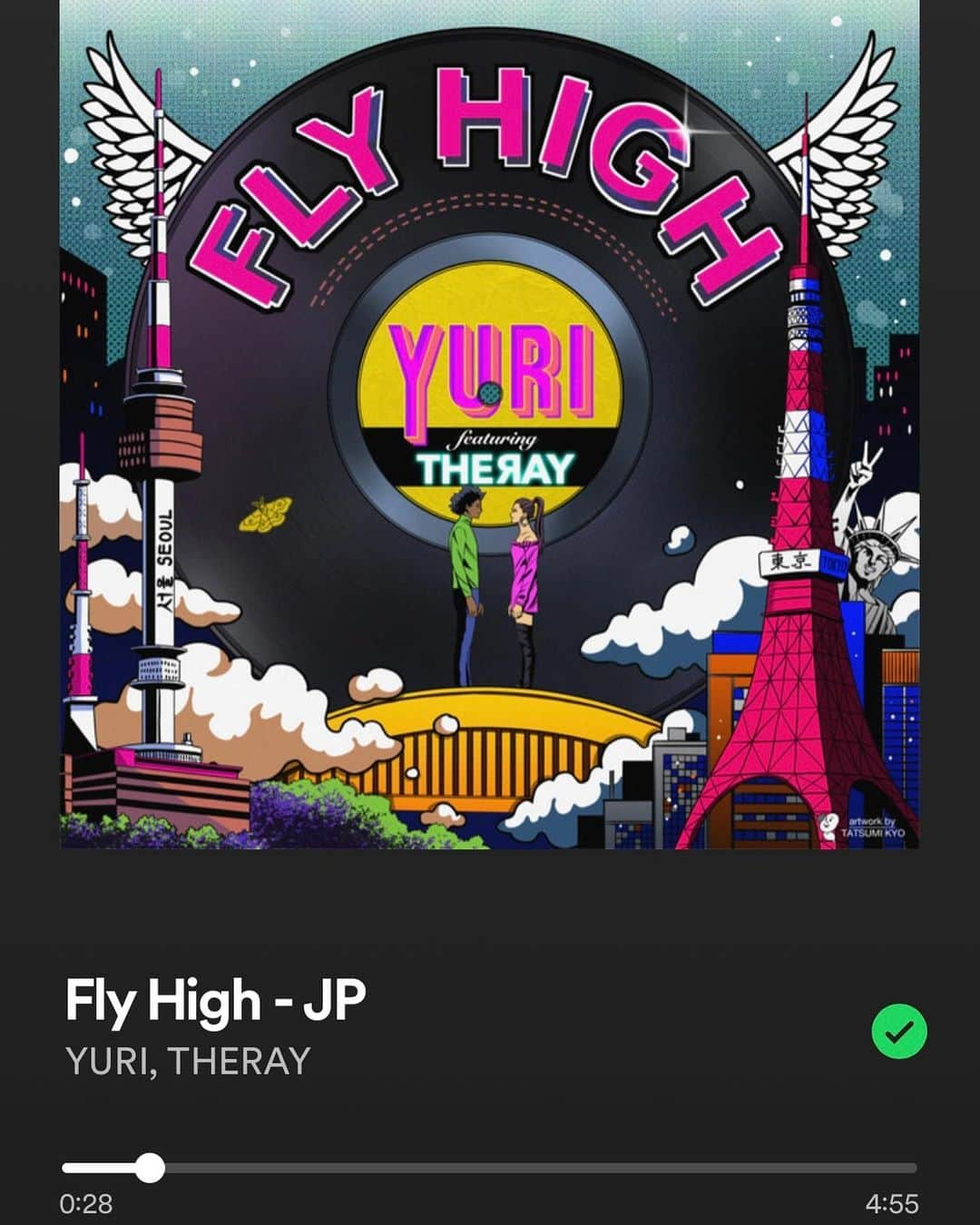 YURIさんのインスタグラム写真 - (YURIInstagram)「拡散のお願い🙏🏼 FLYHIGH YURI feat. THERAY  lyrics by:YURI, THERAY music by:YURI, GAKUSHI, THERAY artwork by:Sam Tatsumi Kyo  Produced and Executive Produced by: YURI  https://music.apple.com/jp/album/fly-high-feat-theray-japanese-version/1700779353?i=1700779357&l=en-US  https://open.spotify.com/track/18hbjFau0fMNn0t2qfM4vi?si=vqcJnMcNQY2JFvwEANS2rg  他Amazonプライムミュージック LINEミュージック Tidal 等から視聴、購入も出来ます♪  本日新曲リリースしました！ 長年私が作りたかったのはこれ！ と言うグローバルを意識した曲が 出来上がりました。日本語バージョン、英語バージョン、と二つのバージョンもあるんで是非聴き比べてみてね♥️  全て自分発信、セルフプロデュースは勿論 お財布も自分、と言う… 時には諦めたくなるよな 長い道のりを経てやっと！出来た新曲、 沢山の人が聴いてくれる事を願ってます🔉🎧  #YURI #artist #singersongwriter  #유리 #가수 #일본  #THERAY」8月9日 10時11分 - divafreshyuri