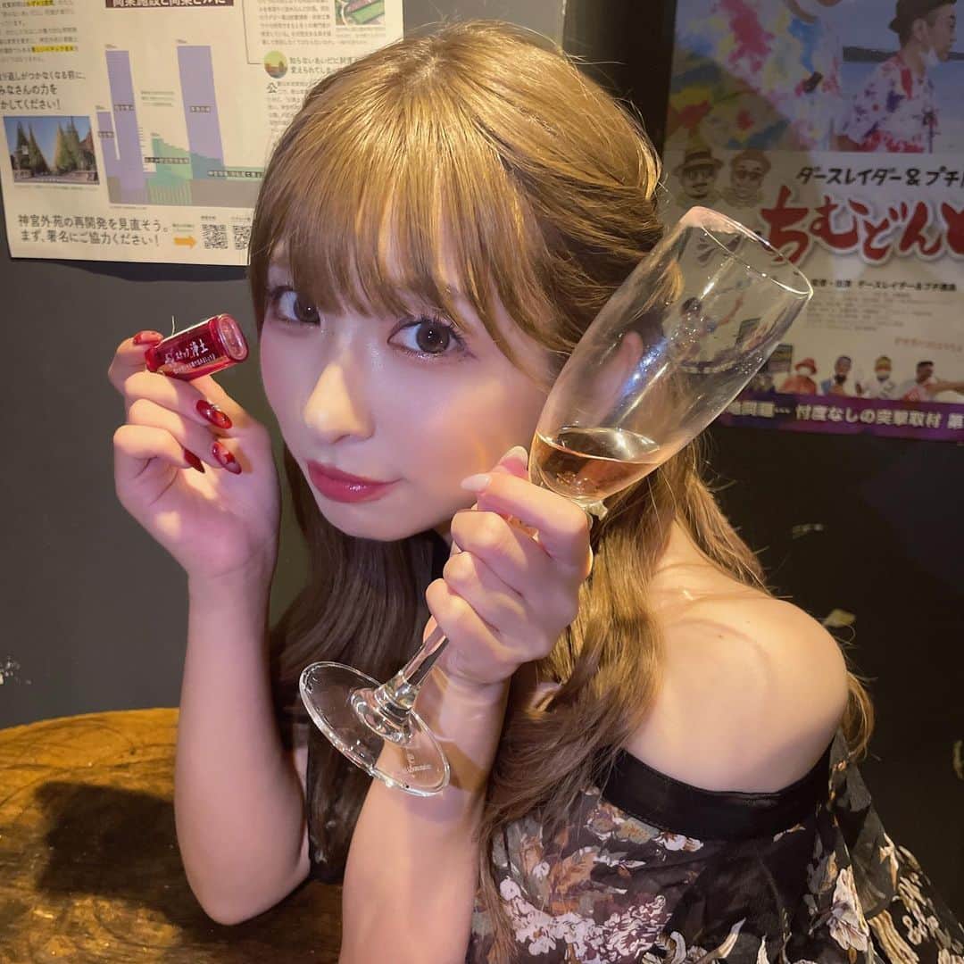 福田花音さんのインスタグラム写真 - (福田花音Instagram)「それでもたまに寂しくなったら2人でお酒を飲みましょうね🎶」8月9日 12時22分 - kanon_fukuda