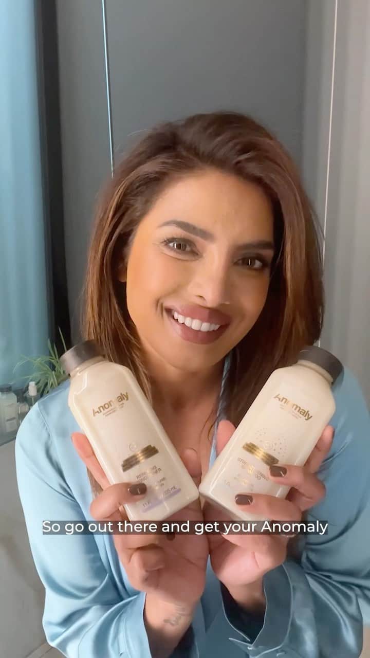 プリヤンカー・チョープラーのインスタグラム：「New Drop Alert! Anomaly’s newest #DamageRepairRange is available from today at @mynykaa.   Shop for @anomalyhaircare’s #StrengtheningShampoo and #RepairingConditioner in stores and online on @mynykaa. Give your hair all the love and nourishment it deserves. 🩶」