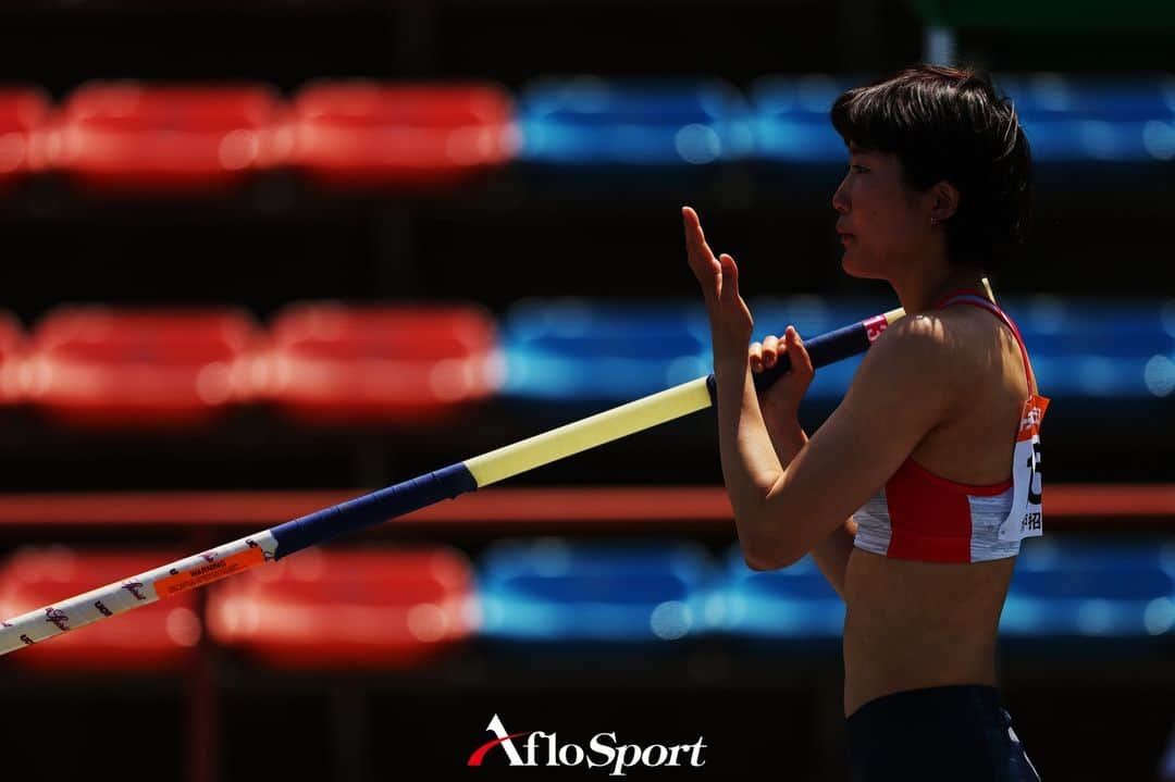 アフロスポーツのインスタグラム：「諸田実咲/Misaki Morota, MAY 5, 2023 - Athletics : 2023 Mito Invitational Meet Women's Pole Vault at K's Denki Stadium Mito in Ibaraki, Japan and MAY 20, 2023 - Athletics : East Japan Industrial Athletics Championship, Women's Pole Vault at Kanseki Stadium Tochigi.  Photo: @naoki_photography.aflosport  #trackandfield #sportphoto #sportphotography #スポーツ写真」