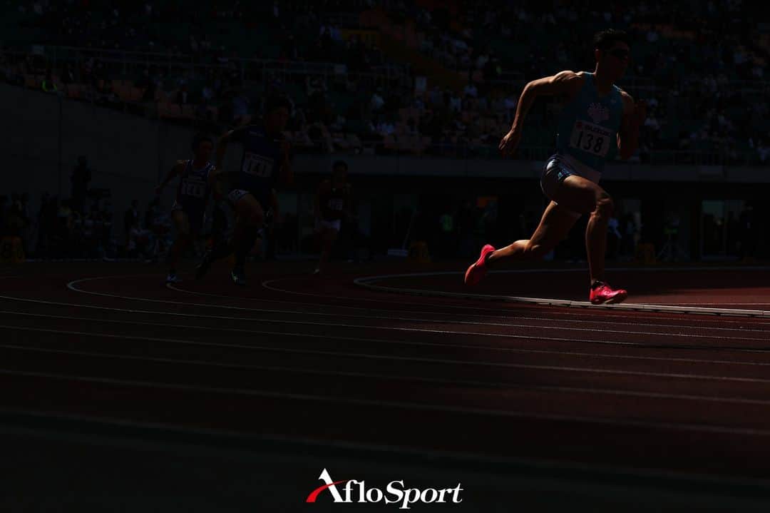 アフロスポーツのインスタグラム：「MAY 3, 2023 - Athletics : The 38th Shizuoka International Athletics Men's 400m Final at Ecopa Stadium, Shizuoka, Japan.  Photo: @naoki_photography.aflosport  #trackandfield #sportphoto #sportphotography #スポーツ写真」
