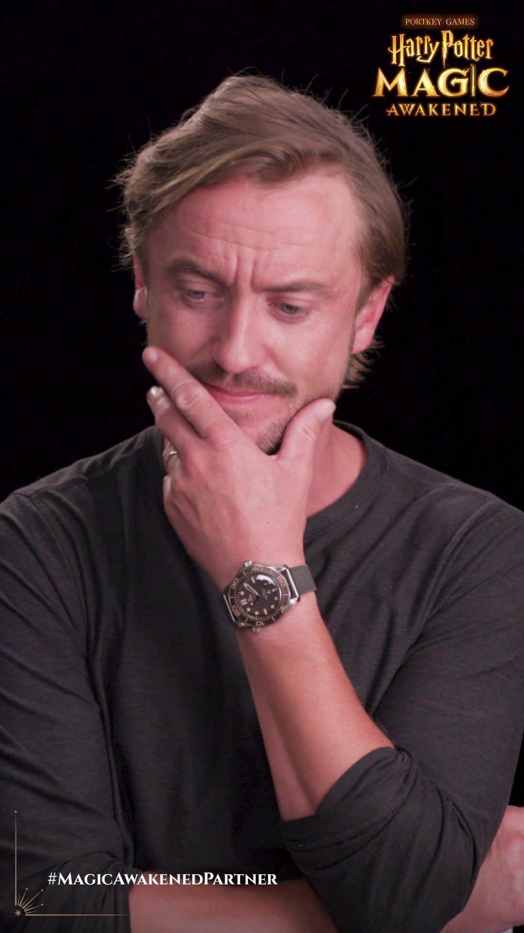 トム・フェルトンのインスタグラム：「What would Draco Malfoy do in Harry Potter: Magic Awakened? Click the link in my bio to play now and find out!  #MagicAwakenedPartner #HarryPotter #MagicAwakened」