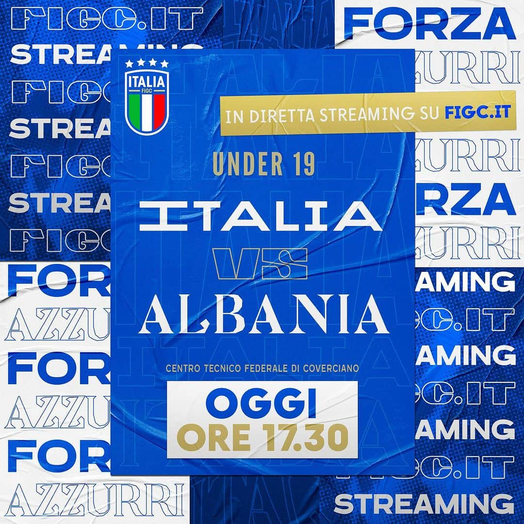 サッカーイタリア代表さんのインスタグラム写真 - (サッカーイタリア代表Instagram)「#Under19  🇮🇹 #Italia 🆚 #Albania 🇦🇱 ⏱️ Oggi, ore 17.30 🏟️ #Coverciano ⚽️ Amichevole 📺 In diretta streaming su 👉🏻 𝘄𝘄𝘄.𝗳𝗶𝗴𝗰.𝗶𝘁 e sul canale 𝗬𝗼𝘂𝗧𝘂𝗯𝗲  delle Nazionali di Calcio  #Azzurrini #VivoAzzurro #U19」8月9日 18時30分 - azzurri