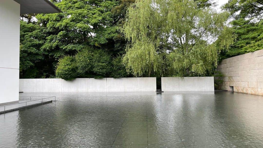 小橋めぐみさんのインスタグラム写真 - (小橋めぐみInstagram)「仏教哲学者、鈴木大拙が生まれた 金沢市本多町にある鈴木大拙館。  ここは、“思索”にふけることができる場所としても知られていて、 いつか来てみたかったのです。  動画は、 浅く水が張られ、風雨によって美しい波紋を作り出す「水鏡の庭」にて。  庭に出た途端、雨が降り出して。 どんどん強くなって。  水面を打つ雨の音に耳を傾けて、吹く風を浴びながら波紋を眺めていたら、不思議と心のザワザワが削ぎ落とされていくようでした。  自分と向き合える時間が、 こうして旅先であるのは嬉しい。  #鈴木大拙館 #金沢 #kanazawa #art」8月9日 18時39分 - megumikok