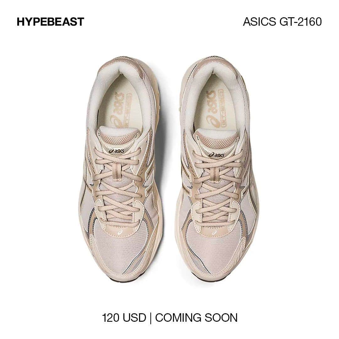 HYPEBEASTさんのインスタグラム写真 - (HYPEBEASTInstagram)「@hypebeastkicks: The @asics GT-2160 has now surfaced in an “Oatmeal/Simply Taupe” colorway, perfectly suited for the upcoming Fall season. The latest shoe features various tonal shades of taupe, predominantly displayed through a mesh base upper and various synthetic panels. The shoe is then elevated with a leather toe and heel cap while minimal metallic silver accents are also found throughout.⁠ ⁠ For those interested in copping a pair, you can expect these to drop soon for $120 USD.⁠ Photo: ASICS」8月9日 19時21分 - hypebeast