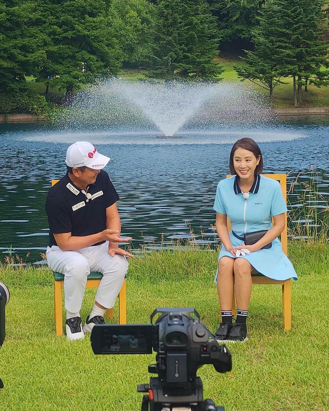 キム・ソンリョンさんのインスタグラム写真 - (キム・ソンリョンInstagram)「#임진한클라스 #유투브 #송추cc 촬영은 6/14일에, 업로드는 8/9일요 역시 다르시더군요~ 초대와 레슨 감사헤요^^ 100타 꼭 깨고 말거…야… 😅😅😅」8月9日 20時09分 - sungryoung_kim