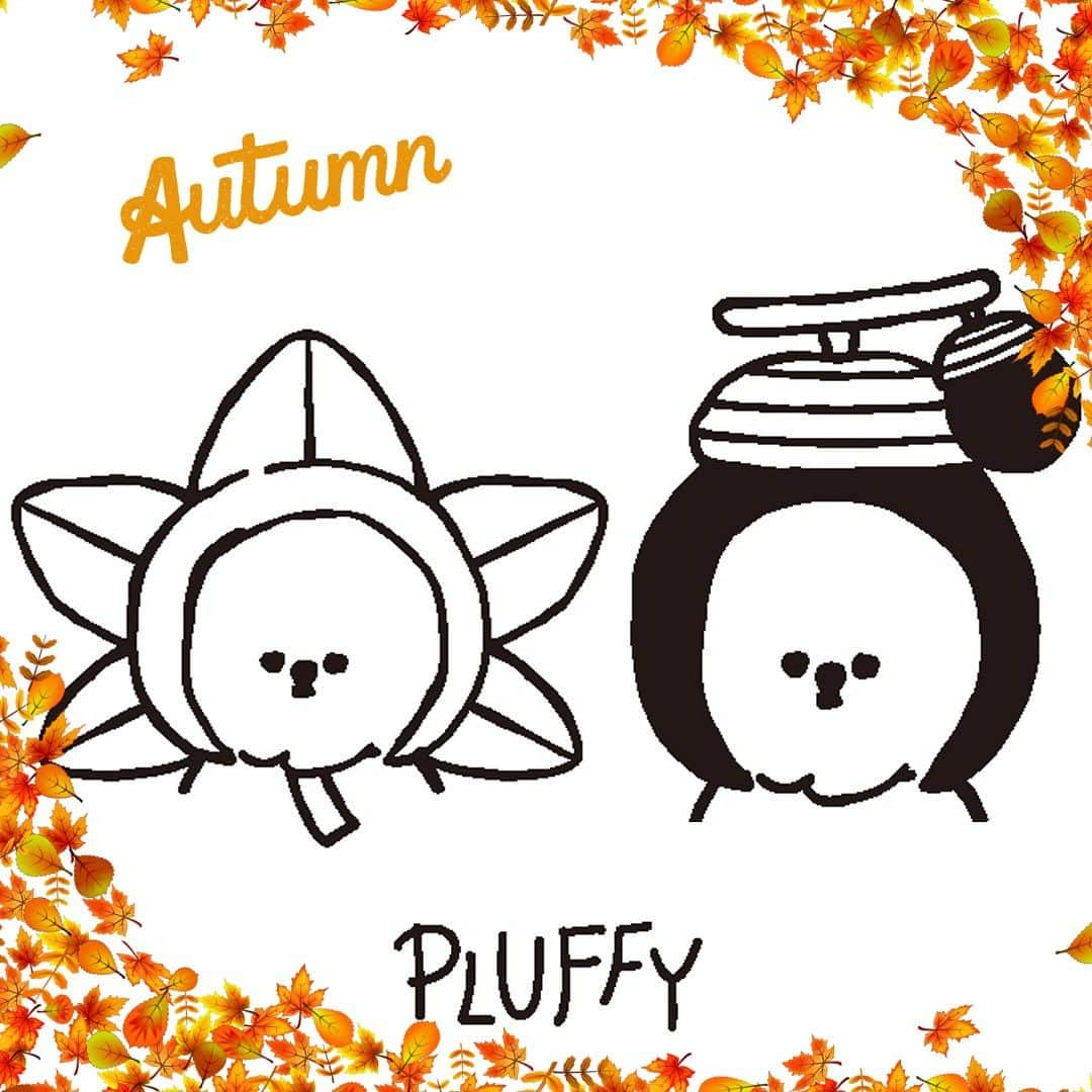 lbcmarketのインスタグラム：「🍁 ⋆ PLUFFY&Siammyに新作かぶりものが登場！ その前に…イラストを大公開🥳 秋の訪れが待ち遠しくなるもみじ&どんぐり 秋の紅葉や行楽に一緒に連れて行きませんか♪  商品の全貌は明日の12時をお楽しみに☆  ★公式オンラインでは8/10（木）お昼12時より先行予約販売スタートです🛒✨ プロフィールTOPから詳細ページへGOGO💨  秋限定のデザインですので売り切れる前にチェックしてくださいね❣️ ⋆ #pluffy #siammy #pluffy_family_lifestyle #lbc #ぬい活 #ぬい撮り #ビションフリーゼ #いぬすたぐらむ #dog #cat #강아지 #고양이」