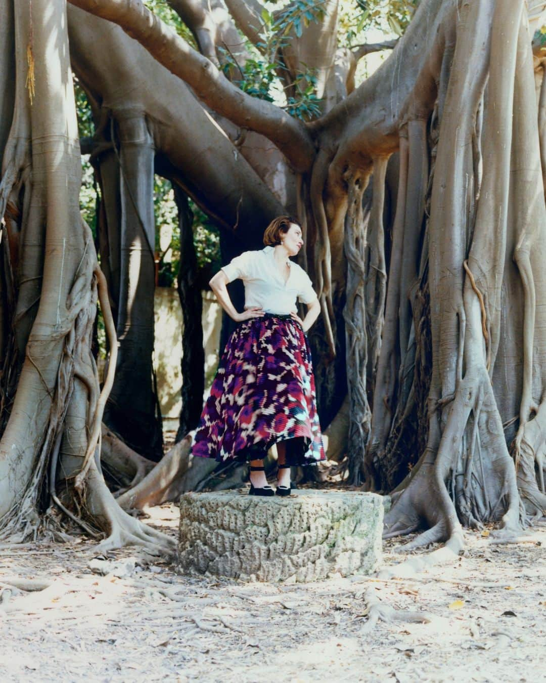 Vogue Italiaさんのインスタグラム写真 - (Vogue ItaliaInstagram)「Stefania Auci, Scrittrice. È nata a Trapani ma vive a Palermo, dove lavora come insegnante di sostegno. Qui fotografata davanti a uno dei ficus più antichi d’Europa all’Orto Botanico di Palermo. «Dal punto di vista sociale ed economico, è difficile trovare dei “leoni” nella Sicilia di oggi. Ma esistono nelle arti, nella musica e nella scrittura: ci sono tantissimi talenti che lottano per emergere!»  Nassima Azizi, Modella Papà marocchino e mamma italiana, è nata in Marocco. Per lei, «Palermo è il pomeriggio di giugno, finita la scuola, noi felici e ricchi di libertà,i giochi d’infanzia, le ninne di mia madre in siciliano»  Vittorio Magazzù, Attore Classe 1997, catturato da Roma per diventare attore, è Palermo ad avergli dato la sua cifra stilistica. «Non ci sono scorciatoie, questo mestiere è apprendistato perenne»  Prima degli incendi e i danni che hanno causato, avevamo deciso di dedicare il numero di agosto a Palermo. Oggi più che mai vogliamo dare sostegno al territorio e lo facciamo insieme a Fondazione Sicilia, che, d’intesa con il Comune di Palermo, si occuperà di piantare nuovi alberi e ripristinare beni artistici e culturali danneggiati. Con le nostre immagini diamo voce ai palermitani. Sono personaggi in cerca d’autore: come in una pièce di Pirandello, interpretano la propria parte con teatrale intensità. A raccontarli, il fotografo Maciek Pożoga con lo styling di @vittoriacerciello e le parole di Ferdinando Calaciura. Scopri come contribuire alla raccolta fondi al nostro link in bio, dove trovi anche il servizio completo del numero di agosto, ora in edicola.  Credits Photographer Maciek Pożoga Stylist @vittoriacerciello Hair @andreamartinellihair, Hair ass. @_tobiabartolini_ Make-up _miss_giulia, Make-up ass. Emanuela Schirru Ph assistants @_williamfleming @stefanodangelo91 Stylist assistants @francescadonnarumma @_lucapiscitelli Wardrobe assistant @alessandraguarinostylist Casting Director @juliaasarocasting, Casting assistant @giuliamariani_gm Tailor @antonellazito_official Production @kitten_production, Post production @rgbureau.psd Thanks to @teatromasimo @cruisercar_palermo Head of Editorial Content: @franragazzi Global Creative Director: @juancp」8月9日 21時00分 - vogueitalia