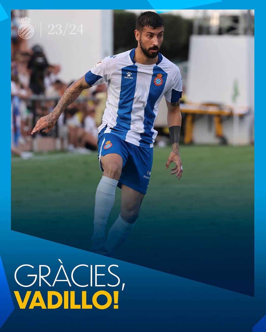 RCDエスパニョールのインスタグラム：「✍️ OFICIAL | Álvaro Vadillo finalitza la seva etapa a l’#RCDE. ¡Gracias y suerte, @alvaro_vadillo!」