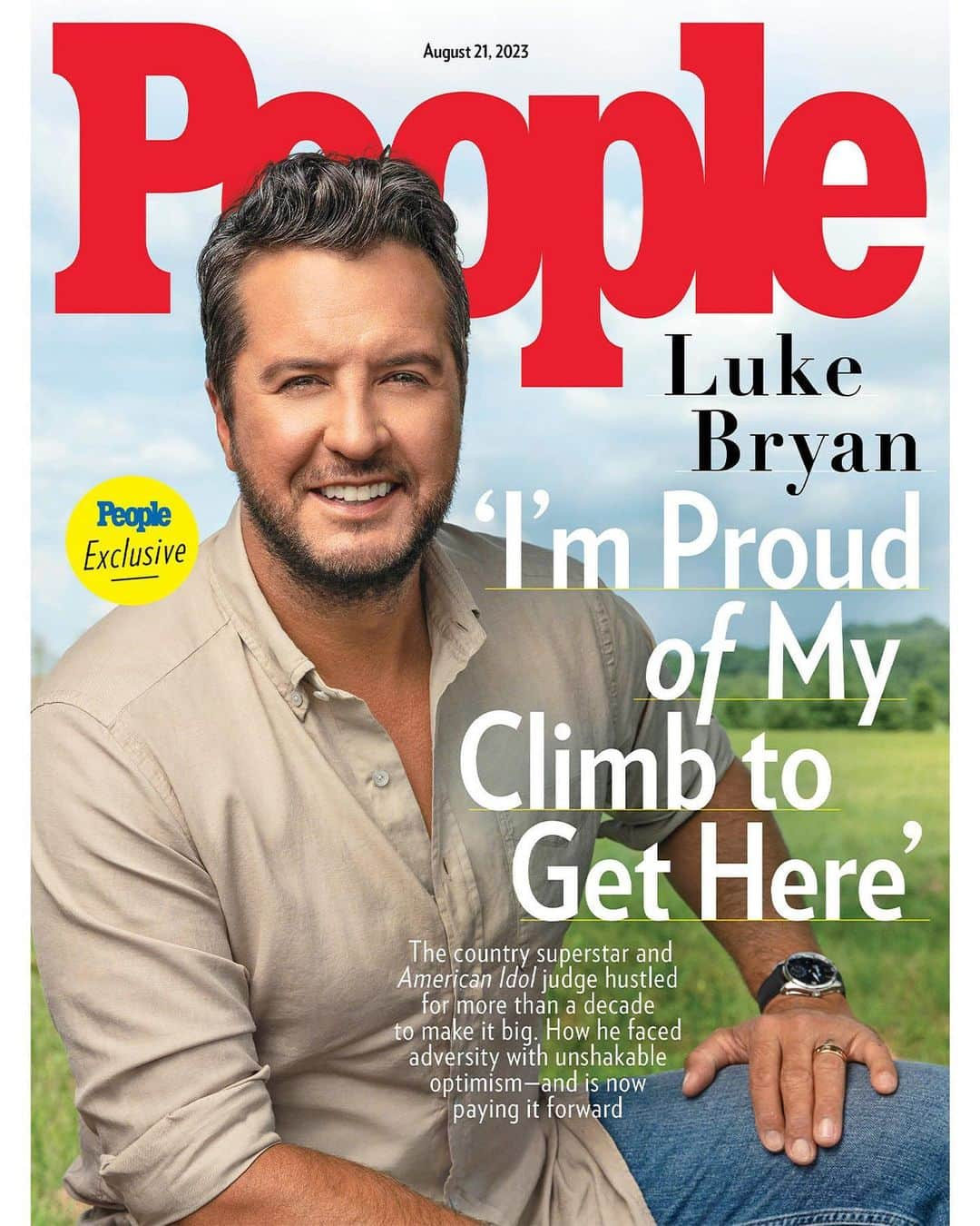 People Magazineさんのインスタグラム写真 - (People MagazineInstagram)「After a long journey to superstardom, #LukeBryan — currently juggling a jam-packed schedule with sold-out concerts, a Las Vegas residency and #AmericanIdol — is as passionate as ever about forming genuine connections with his audiences. "For most of my career I went up there going, I got to prove myself. So it's really liberating to go, I am what I am," the country singer, who just announced a final run of shows at Resorts World Theatre, tells PEOPLE in this week's cover story. "On your good days your fans will have your back. They'll be there for you on those bad days too."  Embracing life with unshakable optimism, Bryan is leaning into gratitude these days: "I earned it the old-fashioned way: working my butt off. A lot of people have propped me up and helped me along the way, and I hope they can enjoy the ride too.” Pick up the issue on newsstands Friday and head to the link in bio to read more. |📷: @jerseyjim1453」8月9日 21時17分 - people