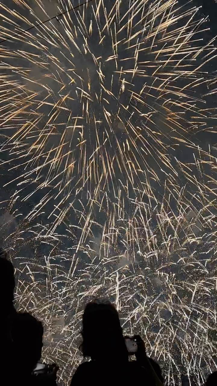 近藤祥子のインスタグラム：「. 🎆  #花火大会 #花火 #戸田橋花火大会  #fireworks #fireworkshow #japan」