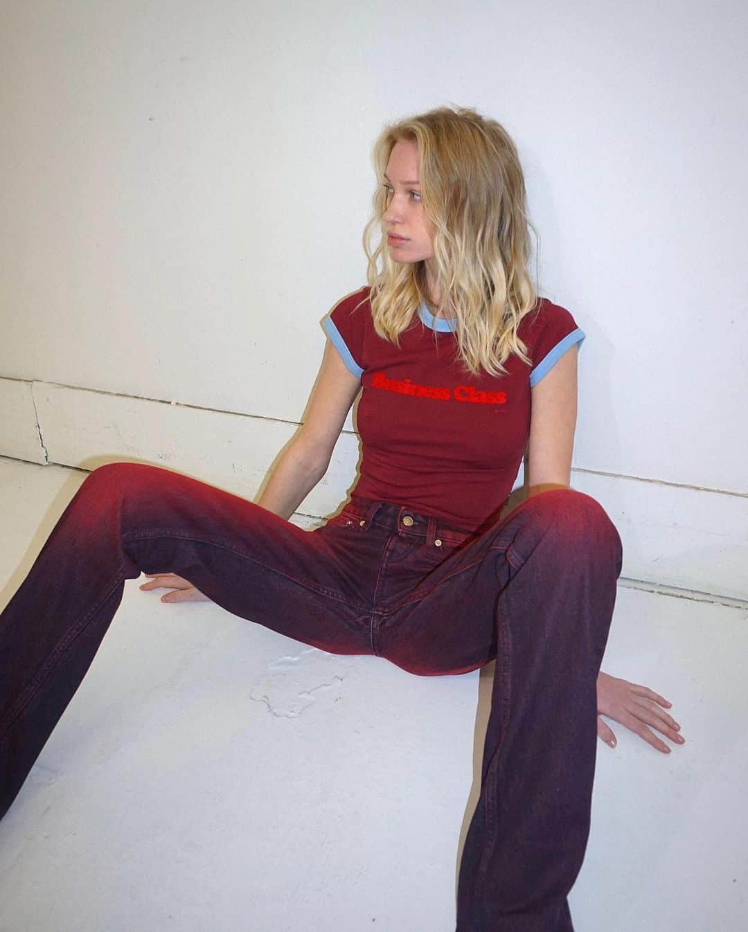 エイティーズのインスタグラム：「Polina captured behind the scenes, wearing EYTYS Fall/Winter 2023.   Explore the new arrivals online and in stores.」