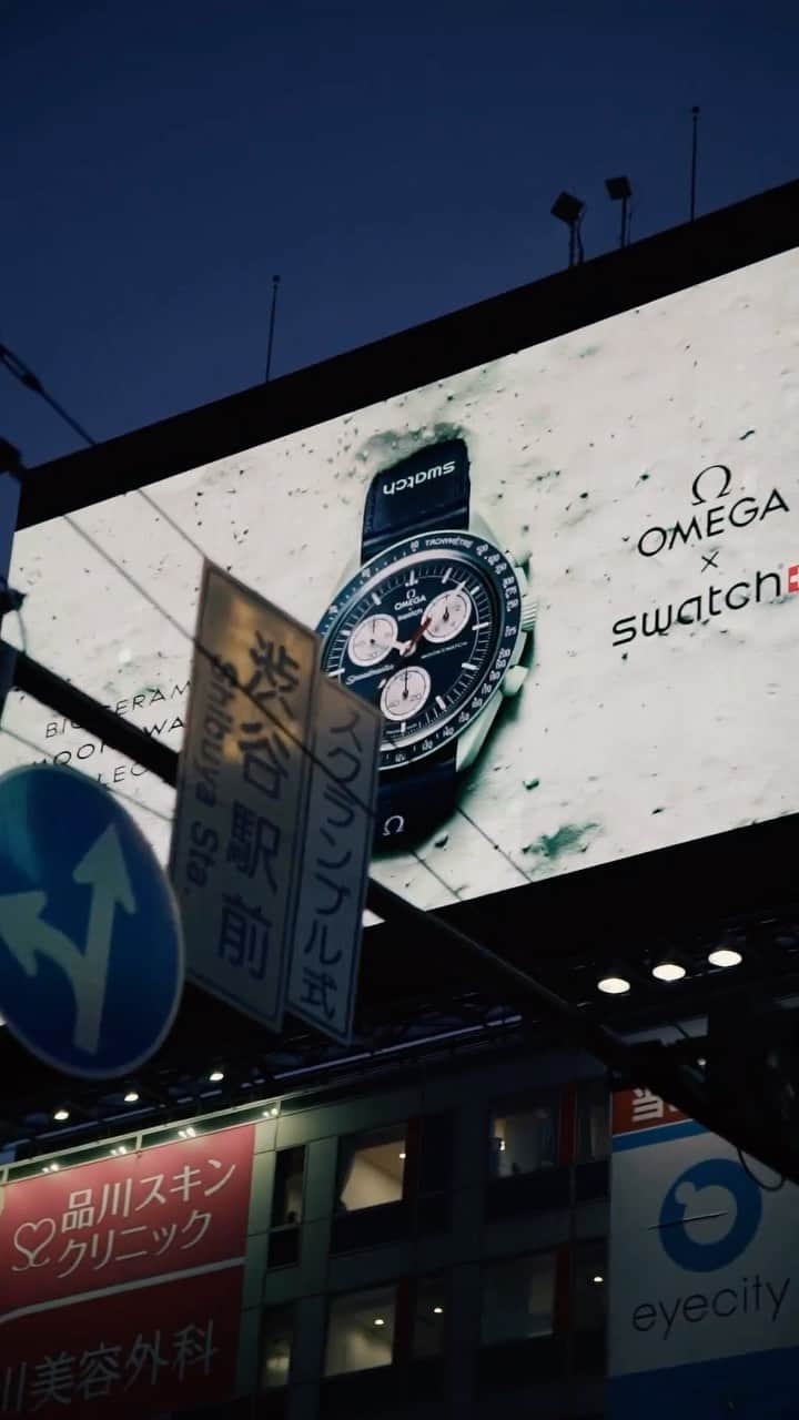 Swatchのインスタグラム：「The MoonSwatch tour rolling through Tokyo! 😎 #MoonSwatch #Swatch #OMEGAxSwatch」