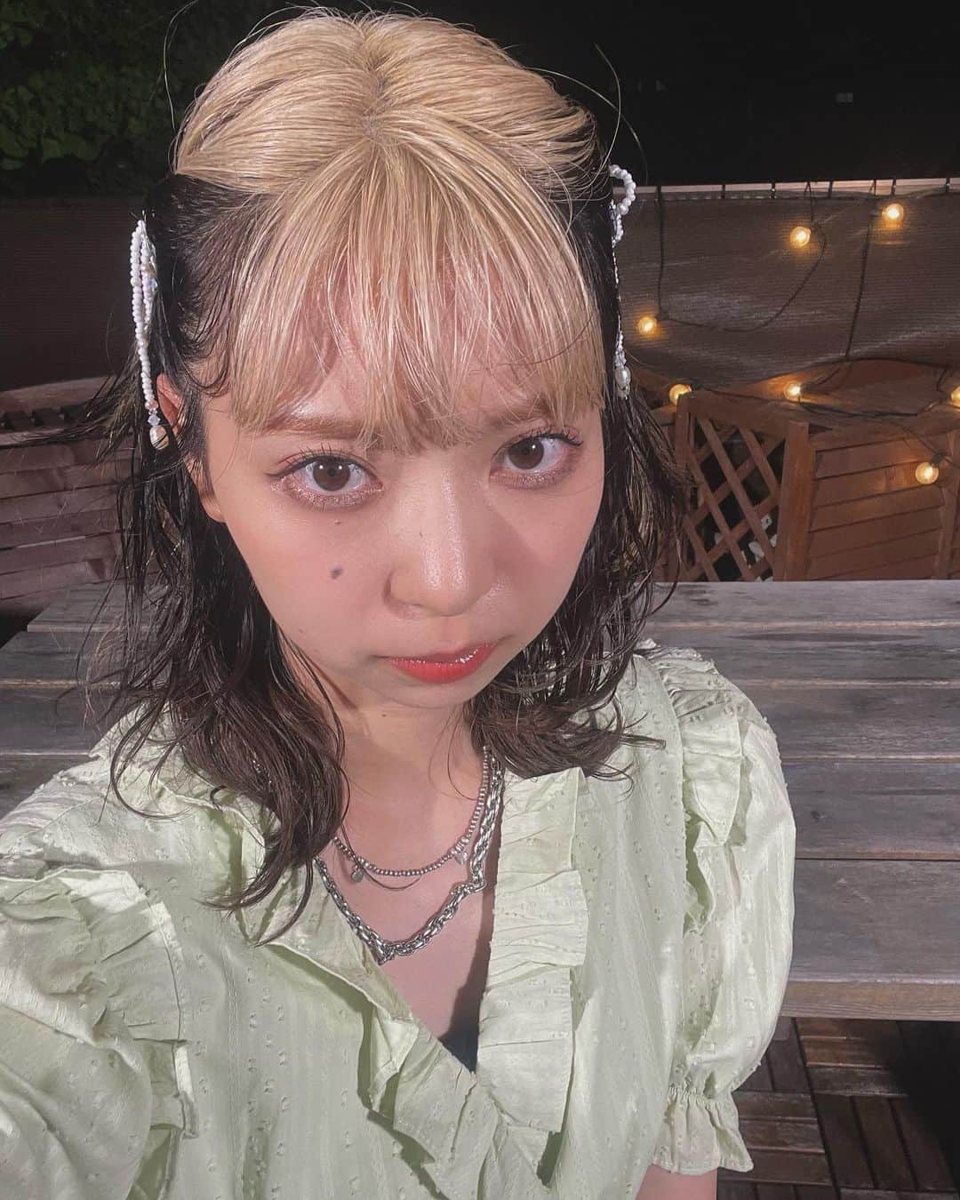 竹内アンナのインスタグラム：「🌱💚👒👗」