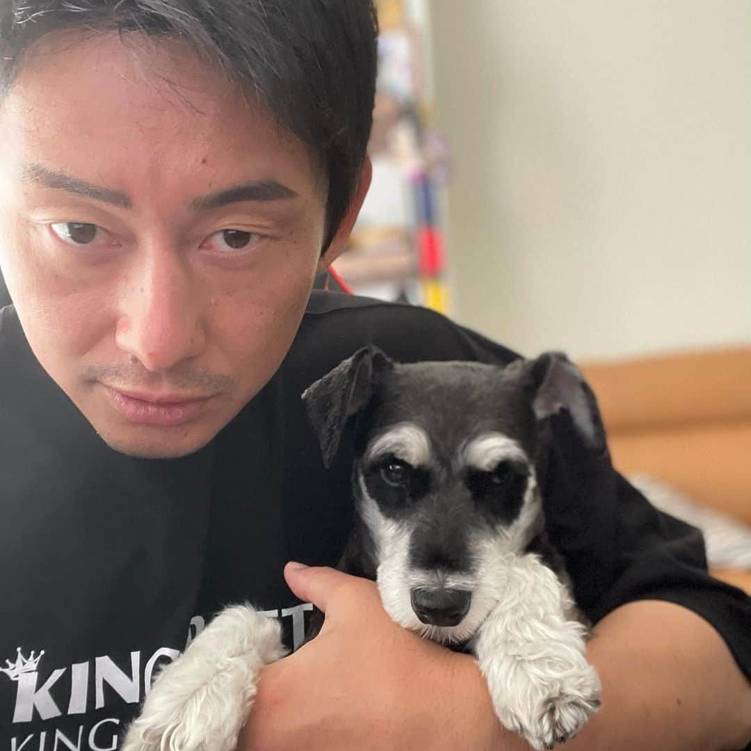 吉永啓之輔のインスタグラム：「ただいま🐶」