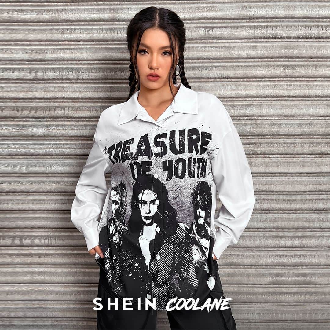 SHEINのインスタグラム：「Indulge in your duality with head-turning styles that express your edgy and softer sides 🌟👯‍♀️  🔎19913940 19876024 19956774 19737871 19737768 19359568  #SHEINCoolane #SHEINEssnce」