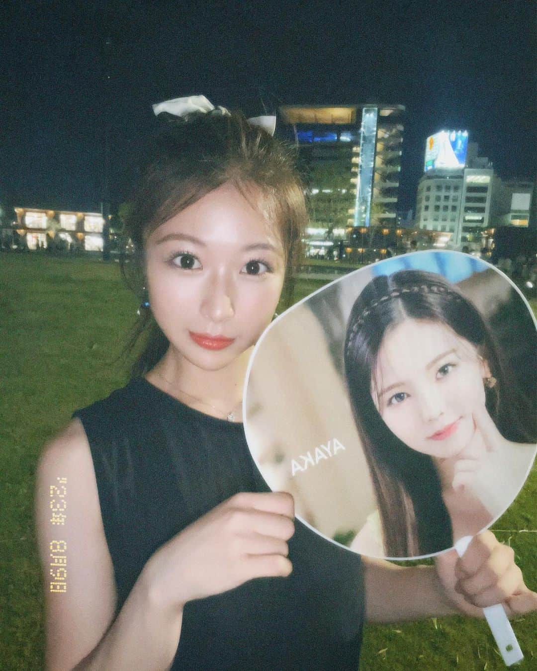 のインスタグラム：「可愛いの大量摂取🤍🌷 推しからファンサいただけました🫶 最高のちょっと早めの誕生日プレゼントです。 にじゅちゃん幸せな時間をありがとう🥲🌈 : #NiziU #オタ活」
