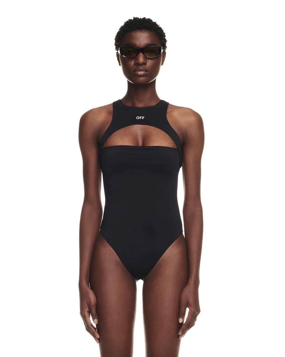 OFF-WHITE C/O VIRGIL ABLOHのインスタグラム：「Off-White™ black swimsuit with OFF logo in white at front now available online at off---white.com」