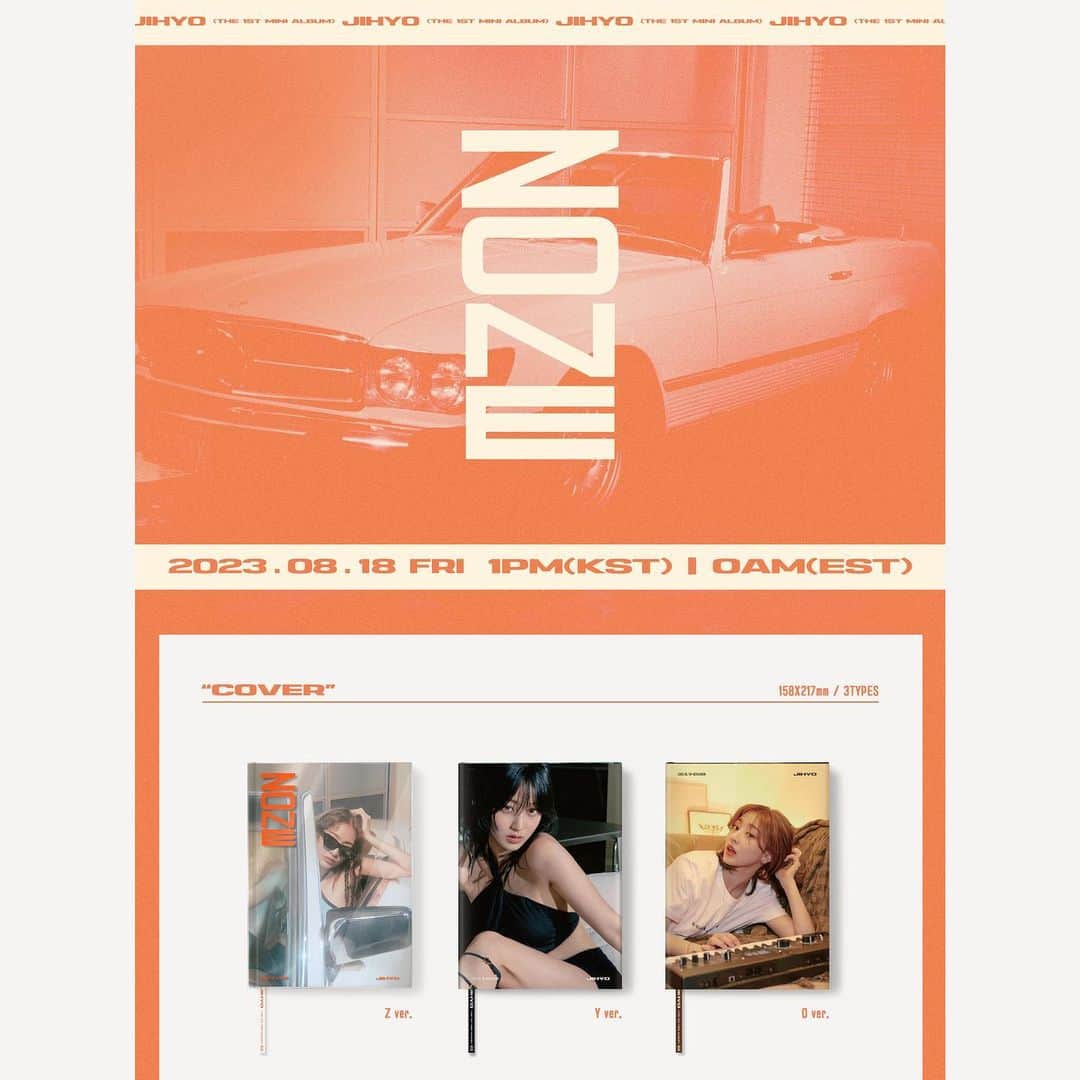 TWICEのインスタグラム：「JIHYO The 1st Mini Album "ZONE"  Album Preview (Full ver.)  Release on 2023.08.18 FRI 1PM KST/0AM EST  📌"ZONE" Pre-save & Pre-order https://jihyo.lnk.to/ZONE  #TWICE #트와이스 #JIHYO #지효 #ZONE #KillinMeGood」