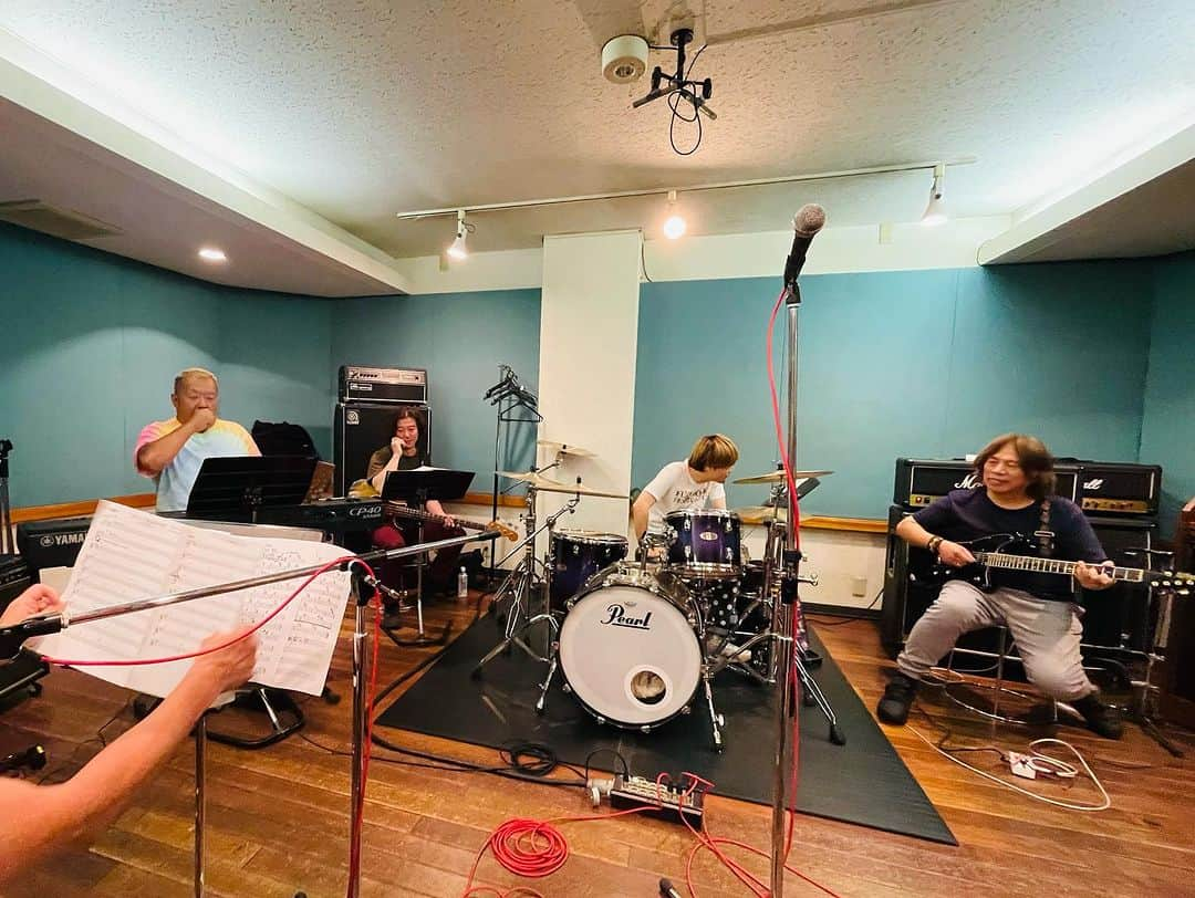 三原康可さんのインスタグラム写真 - (三原康可Instagram)「. Rehearsal for PANTA memorial live 2023.8.14 @harajuku.crocodile   #PANTA #ジョージ吾妻 #Hyske  #伊藤正美 #河野充生 #稲田一郎 #ヒロミ #三原康可 #クロコダイル原宿」8月10日 0時03分 - mihara.yasunori