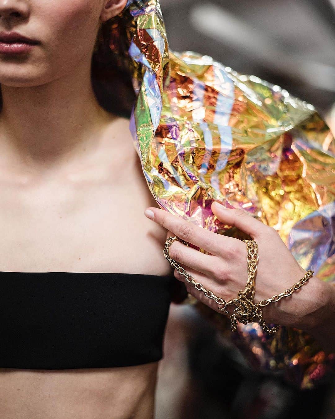 エミリオプッチのインスタグラム：「A vivid spin on space-age materials: a closer look at the Initials E.P. collection, shot during fittings before the show in Florence.   Shot by @edouardcaupeil   #Pucci #InitialsEP」