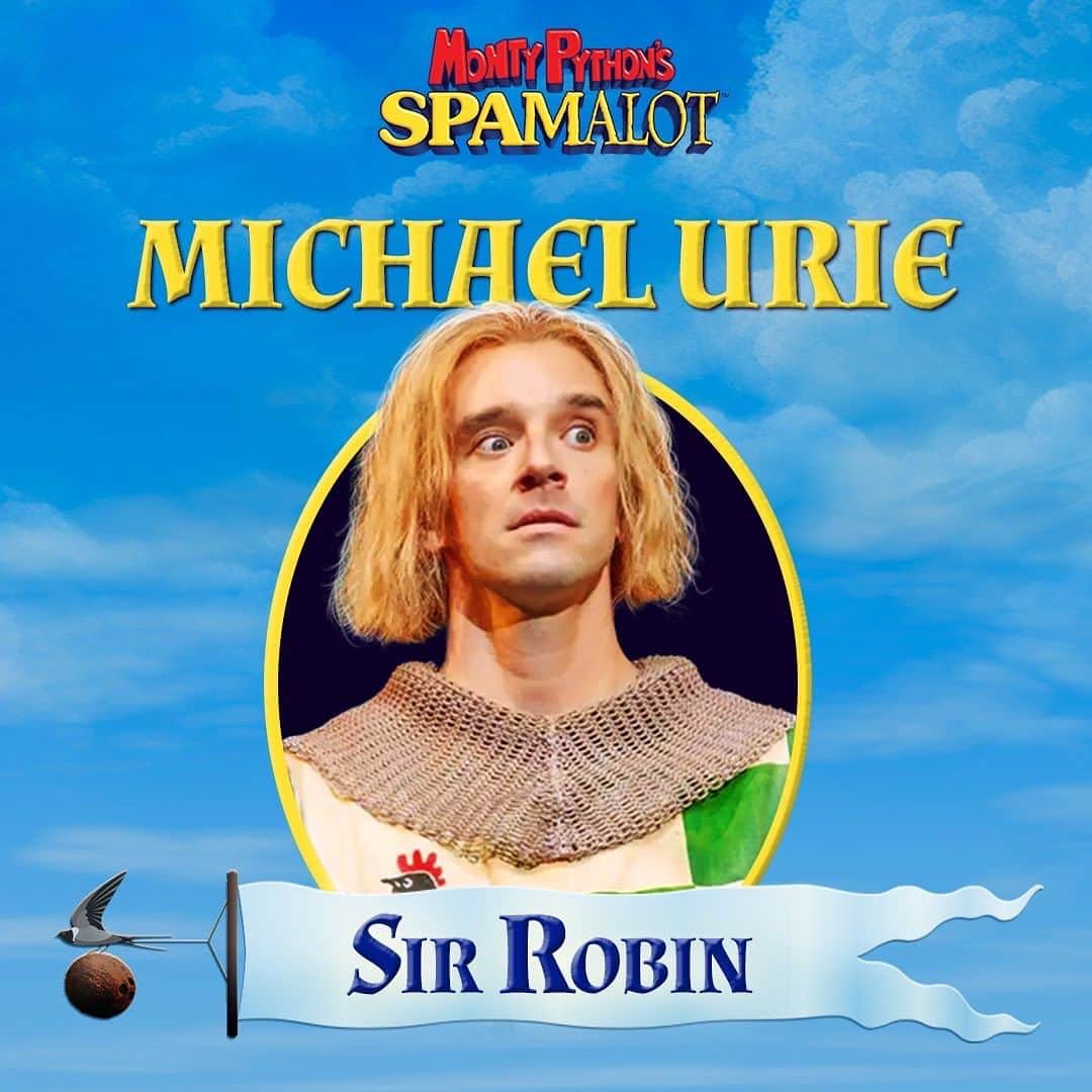 マイケル・ユーリーのインスタグラム：「Come find your grail on Broadway! #spamalot」