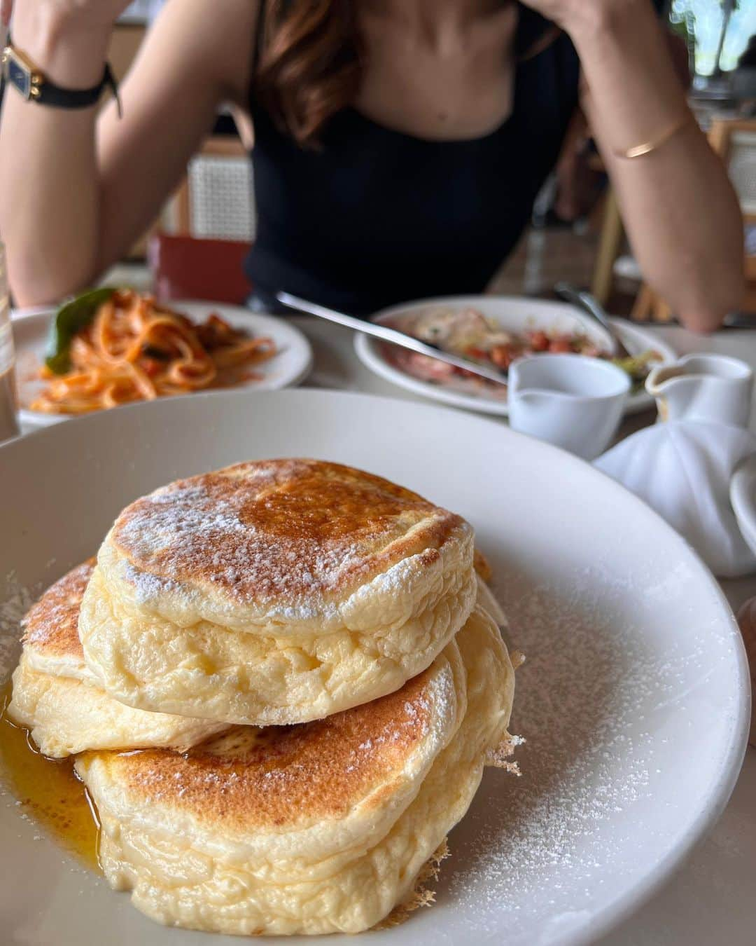 柏木亜季子のインスタグラム：「最近！🥞🍝🥗🍩🍔🍋🌽🦐💖」