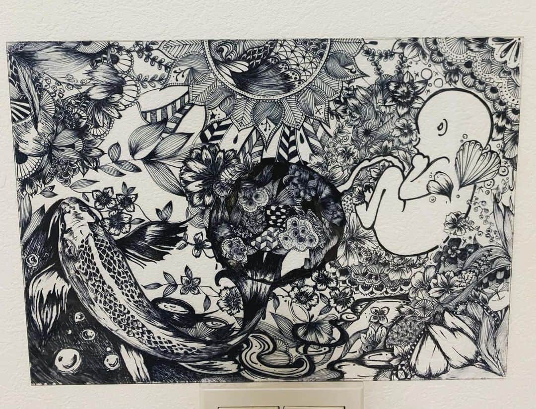 白石糸のインスタグラム：「. 原画⭐️ . #絵」