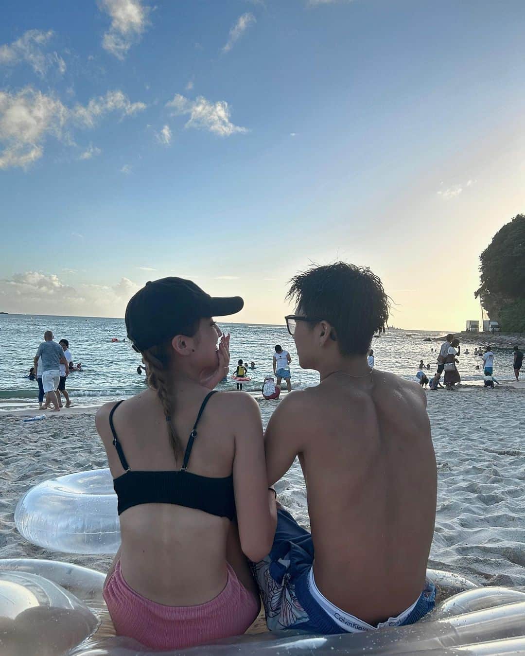 大野瑞希のインスタグラム：「白浜行ってきた🌊  日焼けやばーい笑」