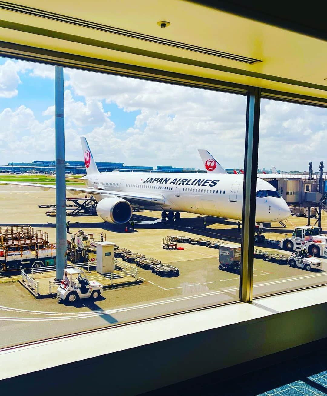 マイケル富岡のインスタグラム：「台風の影響で…フライトどうなる… 汗 #jal #flight #ready #ornot #traveling #standby #actor #actorslife #shooting #マイケル富岡 #俳優 #タレント #撮影 #フライト #summer」