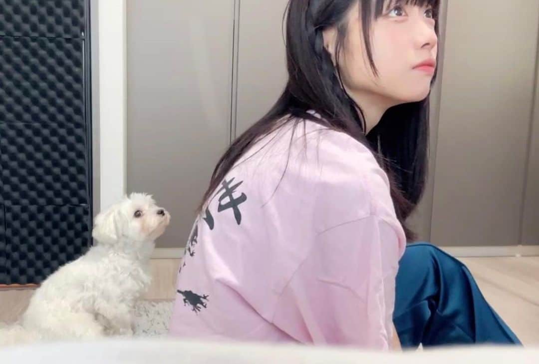 来栖りんのインスタグラム：「🐕🐇」
