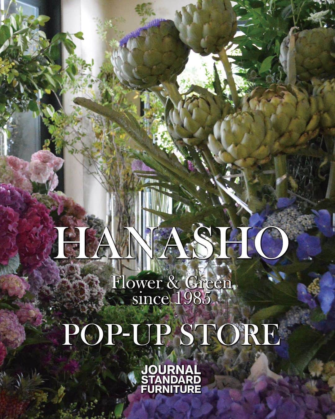 のインスタグラム：「本館5階「journal standard furniture」▶︎HANASHO POPUP STORE  「花匠」× 「journal standard furniture」  @hanasho_1985  @js_furniture   福岡でお花と言えば！フラワーアレンジメントといえば！ 認知度、人気を兼ね備えたフラワーショップさんとのコラボイベント。  癒しが満載です。 皆様のご来店お待ちしております。  #花匠 #HANASHO #花 #フラワー #jsfurniture #ジャーナルスタンダードファニチャー  #福岡PARCO #福岡パルコ #天神」