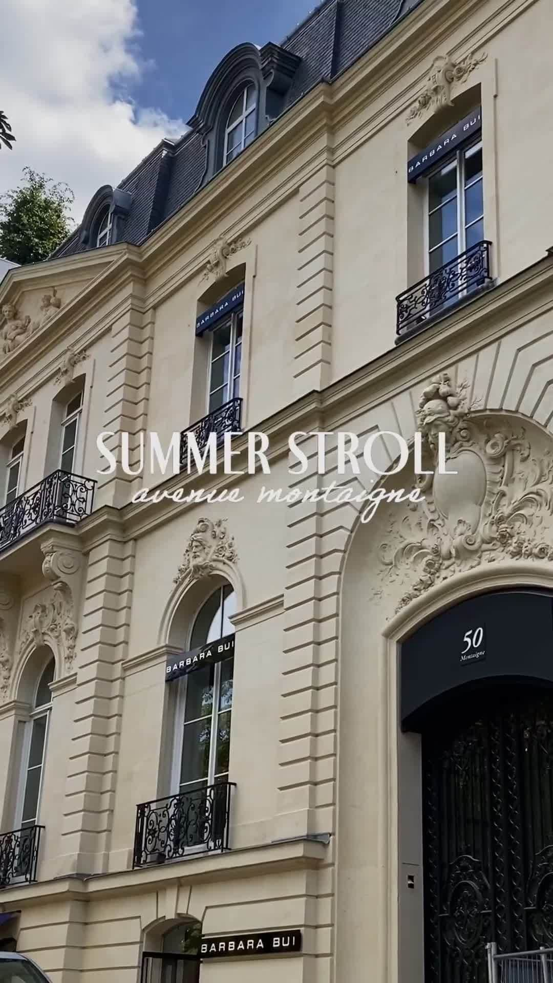 バルバラ ビュイのインスタグラム：「"Meet us Avenue Montaigne !⁠ ⁠ Barbara Bui - 50, avenue Montaigne, Paris 8ème ⁠ ⁠ The boutique remains open in august.⁠ ⁠ #avenuemontaigne #parisianwalk #summerstroll #parisianfashion #paris #paristips #walkaroundparis"」