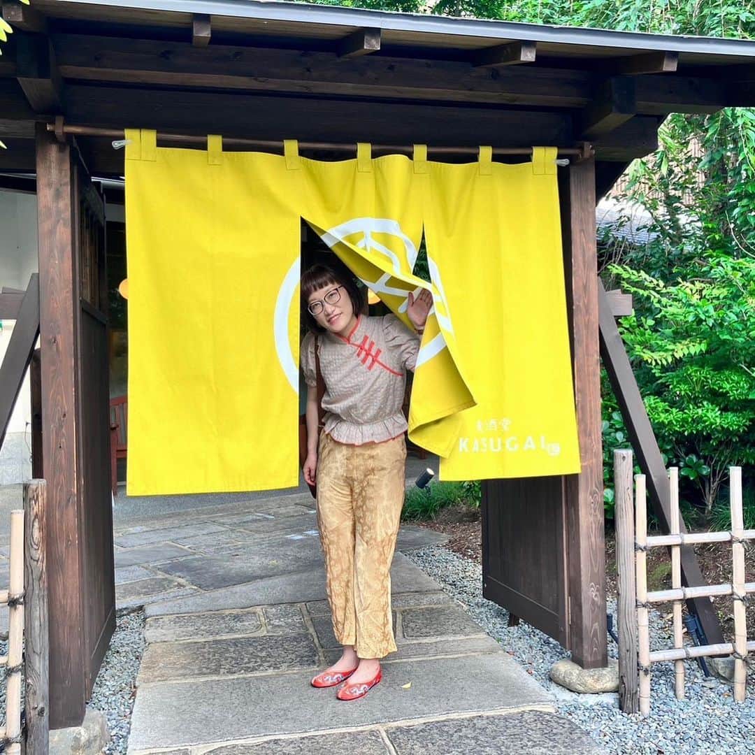 松浦志穂さんのインスタグラム写真 - (松浦志穂Instagram)「京都か鎌倉の竹林にでも行ったかのよう  国立です。  @cafe_okimoto  @kasugai_beer   @dear_sisterhood  のチャイナシャツの感じ優先すると中国にでもいるかの、、それはさすがに違うかぁ🥴🥴」8月10日 15時19分 - matushiho