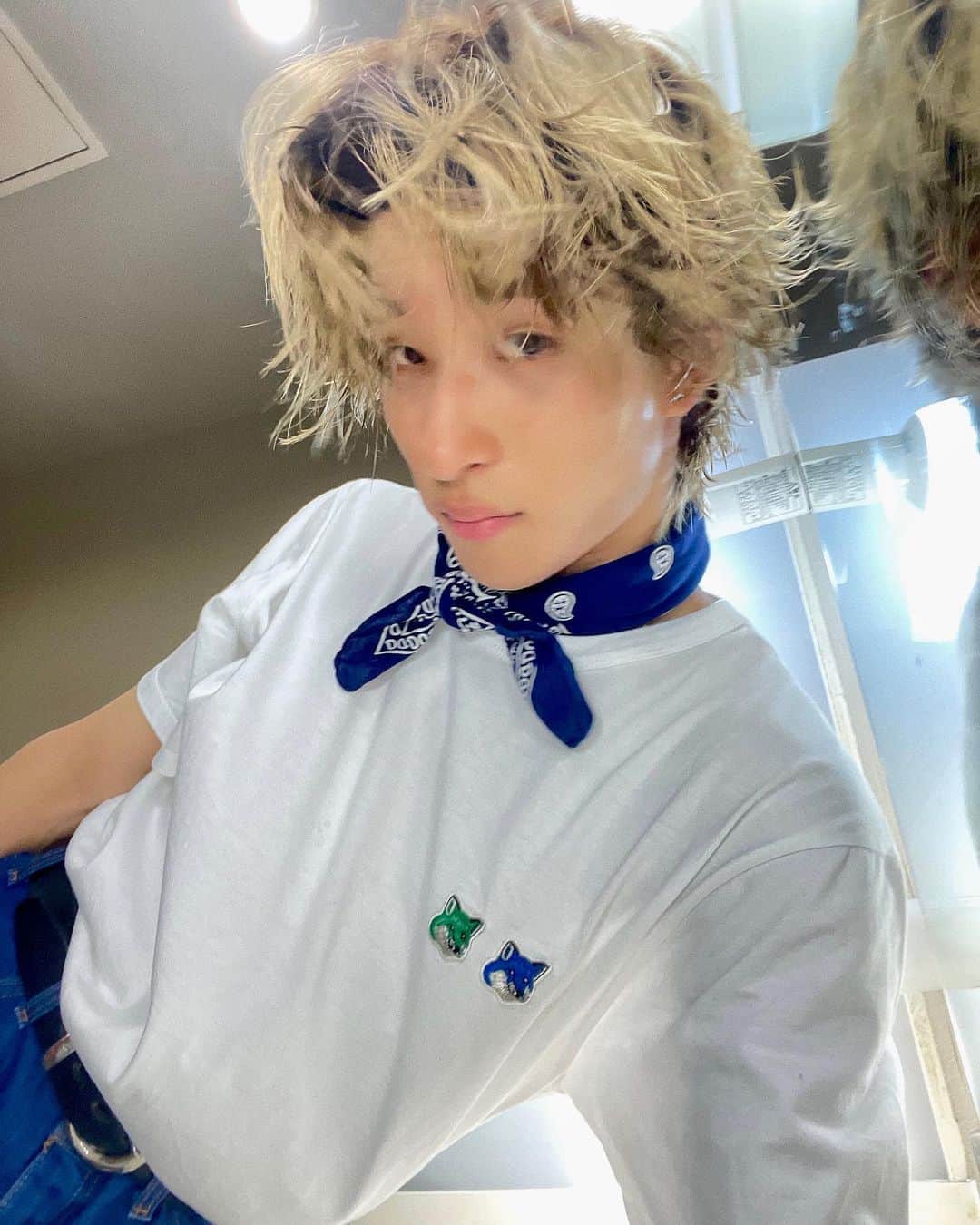 古幡亮（WATWING）のインスタグラム：「髪わっさ🌪️🦊 次どんなにしましょうか~ .. . #前髪のはえぐせ #過去の傷説浮上中🫡」