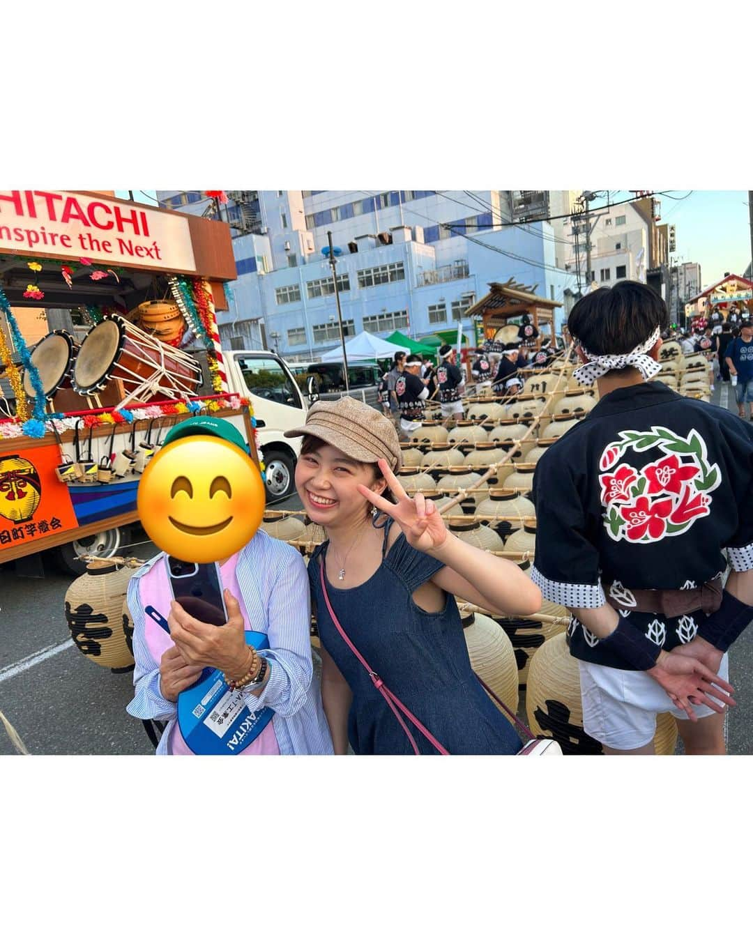 須田理夏子さんのインスタグラム写真 - (須田理夏子Instagram)「旅行2日目🚗³₃  2日目は秋田の竿燈まつりに行ってきました😊 お天気がよくて暑かった💦  お昼は稲庭うどん！  屋台では、食べたり、シャインマスカットワインを🍷 りかにはまだ、ワイン早かったみたいです() 苦かった、アルコール強かった、、笑  竿燈まつりも盛り上がって楽しかったです♡ ・ ・ ・ 皆さん、体調気をつけてくださいね💕︎   #旅行  #秋田  #竿燈まつり  #お祭り  #お祭りコーデ  #うどん  #稲庭うどん  #ワイン  #ファッション  #fashion  ##デニムコーデ  #デニムワンピース  #カジュアルコーデ  #キャスケット #me #photo #photography #followｍe  #ロングヘア  #ハーフアップ  #ハーフアップアレンジ」8月10日 18時30分 - sudarikako