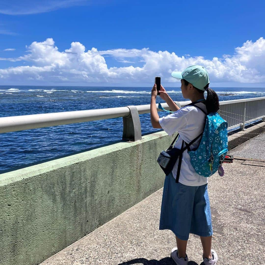 しおやてるこさんのインスタグラム写真 - (しおやてるこInstagram)「我が家の夏休み第二弾！湯ったりたっぷりの〜んびり〜🎵てことで、千葉県鴨川市にある三日月シーパークホテル安房鴨川に行ってきました。  週間天気ではずっと雨予報だったのに当日は眩しすぎるくらいに晴れ🌞ラッキー！三日月ご自慢の屋内プールがあるので雨予報でも楽しめたとは思うものの、やはり晴れてくれたほうが嬉しい。平日なのでプールも空いていて青空の下で外プールを堪能しました。夜は三日月の噴水ショーを見た後にホテルの近くにある小湊漁港で連夜の花火大会が開催されている期間だったので散歩がてら見てきました。10分ほどの花火でしたが、人混みもなくゆっくり見ることができてとても良かったです。  翌日はJR外房線の鵜原駅から徒歩15分くらいにある勝浦海中展望塔という施設に行ってみました。海の中に差し込まれるように建つ塔の螺旋階段を降りていくと小窓から海の中の様子が見られるというワクワク施設🐟この日は海が少し荒くて透明度は少し低めでしたが色んなお魚を見ることができて楽しかった🐠🐡  娘も楽しんでくれてよかったー！  #安房小湊  #三日月シーパークホテル安房鴨川  #連夜の花火in天津小湊2023  #勝浦海中展望塔」8月10日 15時43分 - shiochin1129