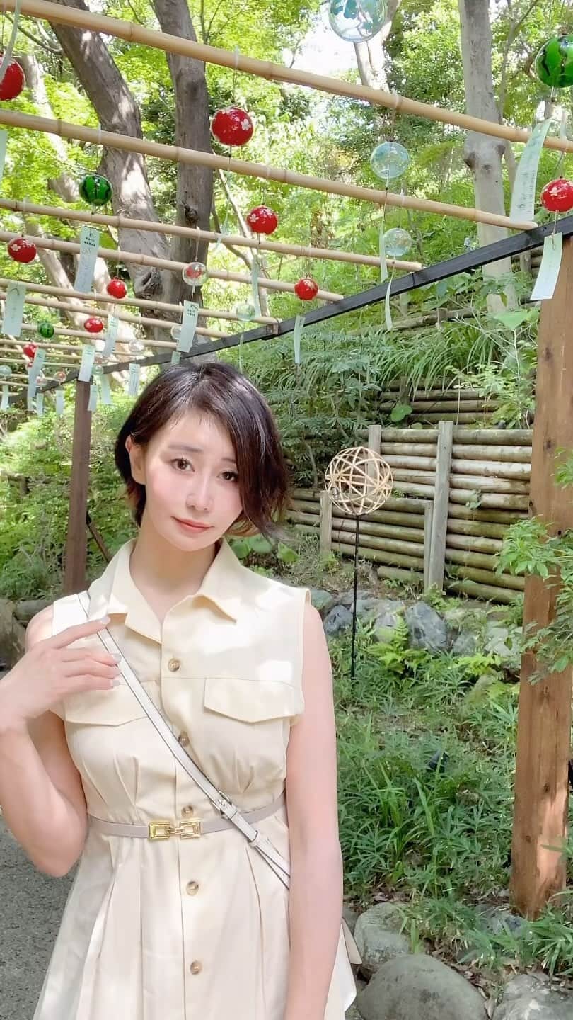 明里ともかのインスタグラム：「夏の涼をお裾分け🎐✨」