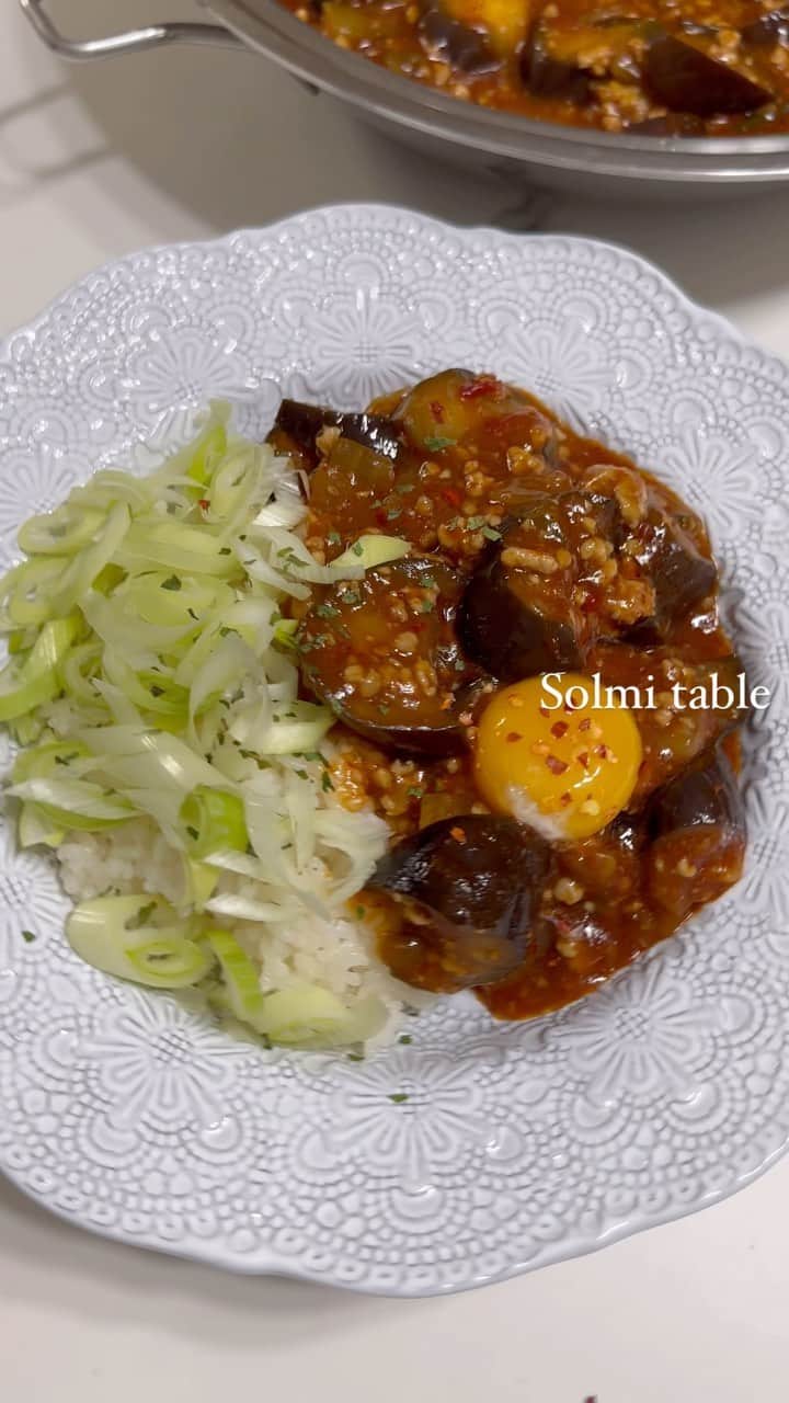 パク・ソルミのインスタグラム：「#마파가지덮밥  ⭕️Recipe 👉 @the_bocksoon_official  #박솔미레시피」