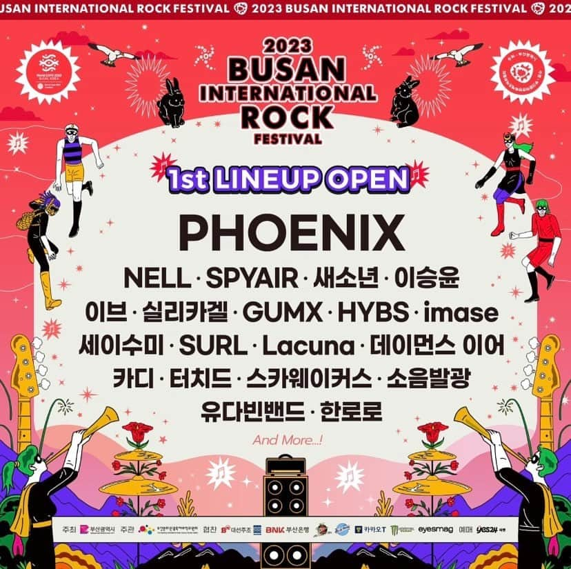 SPYAIRのインスタグラム：「韓国イベント出演決定🔥  10月に韓国で開催される 『2023 BUSAN INTERNATIONAL ROCK FESTIVAL』に SPYAIRの出演が決定！  #SPYAIR」