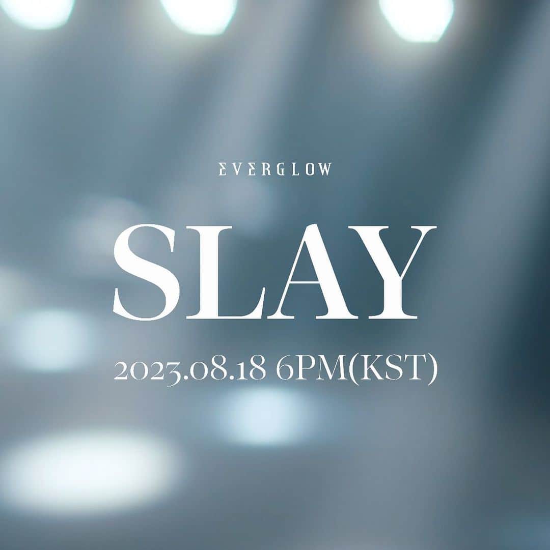 EVERGLOWのインスタグラム：「EVERGLOW 4TH SINGLE ALBUM  <ALL MY GIRLS> SLAY MV Teaser #MIA  ▶ https://youtu.be/WmSc_9tNVHA  2023.08.18 6PM (KST)  #EVERGLOW #에버글로우 #ALL_MY_GIRLS #SLAY #미아」