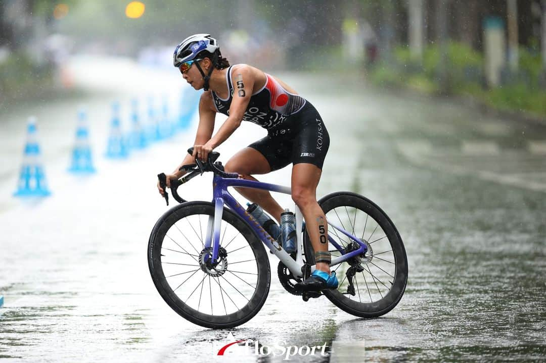 アフロスポーツのインスタグラム：「佐藤優香/Yuka Sato (JPN), MAY 13, 2023 - Triathlon : ITU World Triathlon Championship Series Yokohama 2023 Women's Elite in Yokohama, Kanagawa, Japan.  Photo: @yohei_osada.aflosport  #triathlon #sportphoto #sportphotography #スポーツ写真」