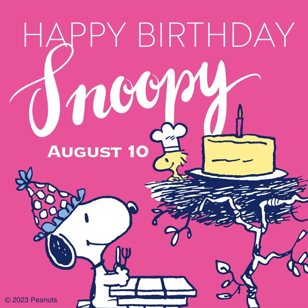 GLOWのインスタグラム：「HAPPY BIRTHDAY!　本日、８月１０日はGLOW世代の大人もみんな大好きスヌーピーのお誕生日！　GLOW１１月号では素敵なコラボ付録を実施予定。アイテムについては８月２８日発売のGLOW１０月号の次号予告をチェックしてくださいませ。#snoopy#スヌーピーバースデー2023」